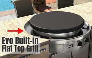 Evo Built-in Flat Top Grill for Outdoor Kitchens