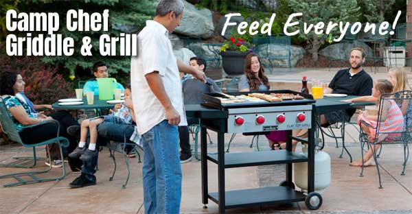 Camp Chef Flat Top Grill and Griddle Together