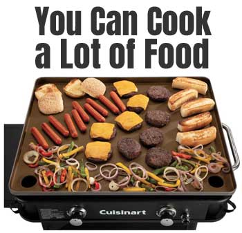 Large Cuisinart Griddle Plate Can Cook a Lot of Food at Once