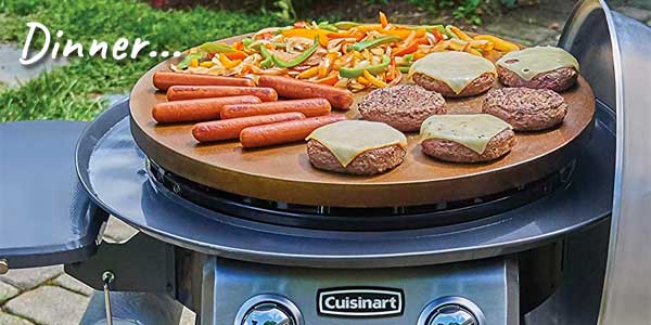 Cuisinart Outdoor Griddle for Cooking Burgers, Sausages, Vegetables and More