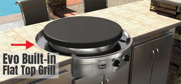 Evo Flat Top Grill for Built-in Outdoor Kitchens