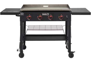 Nexgrill 4-Burner Propane Gas Grill with Flat Top Griddle
