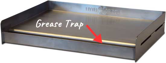 Outdoor Griddle Plate with Grease Trap