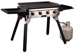 Portable Camp Chef Griddle 600 with Folding Legs - Easier to transport Camping for to Tailgaters