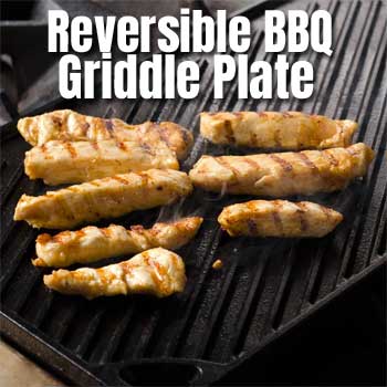Reversible BBQ Griddle Plate
