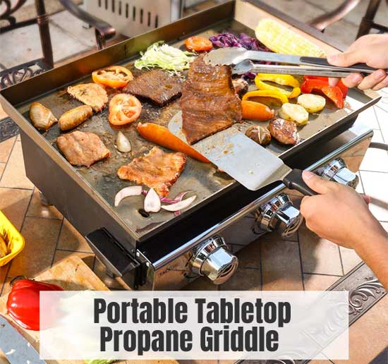 Portable Tabletop Propane Griddle